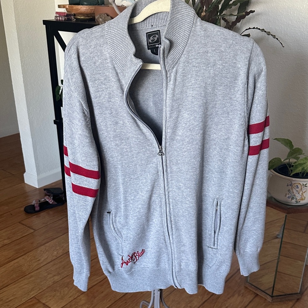 Anchor Blue Gray Knit Sweater
